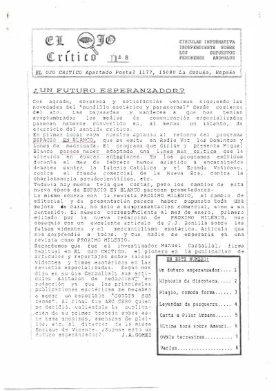 Portada de El Ojo Crítico nº 8