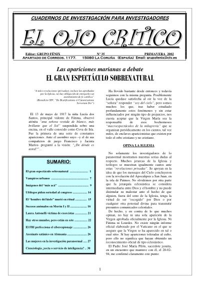 Portada de El Ojo Crítico nº 35