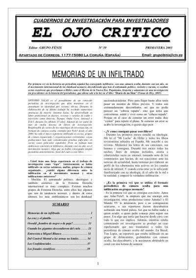 Portada de El Ojo Crítico nº 39