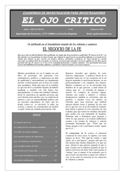 Portada de El Ojo Crítico nº 46