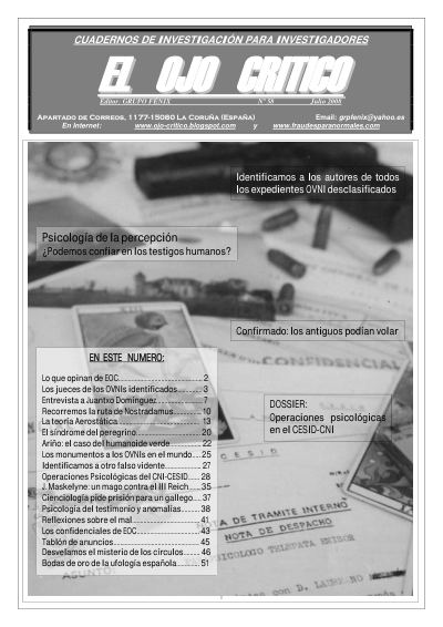 Portada de El Ojo Crítico nº 58