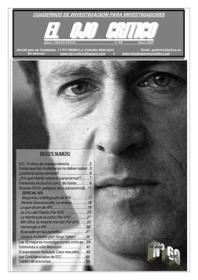 Portada de El Ojo Crítico nº 60